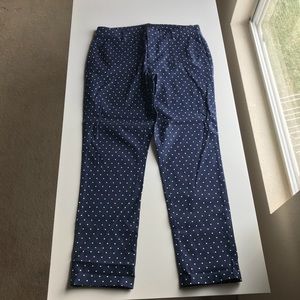 NWOT Tommy Hilfiger Polka Dot Casual Pants, sz 10